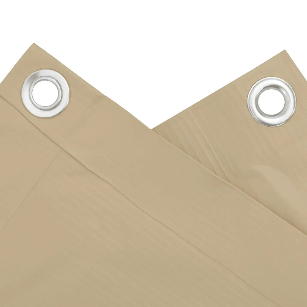 Wasserdichter Balkonsichtschutz 90 x 400 cm Beige