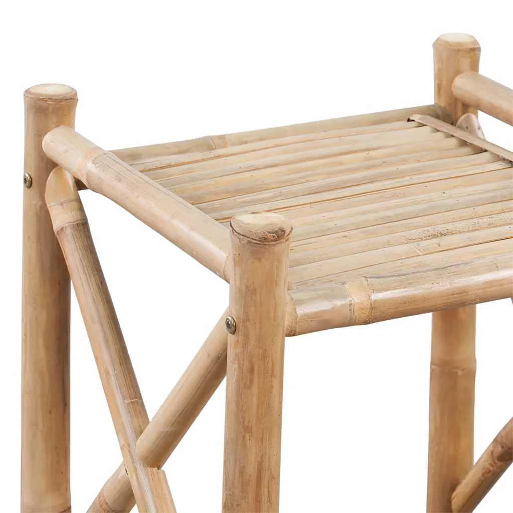 Bambus Regal mit 3 Ablagen 35 x 35 x 81 cm naturbelassen