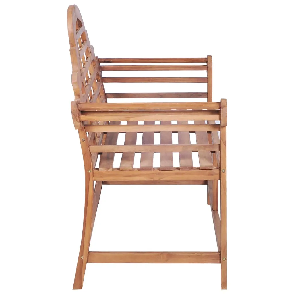 Gartenbank Marlboro aus Naturholz 127x58,5x92,5 cm in Naturfarbe