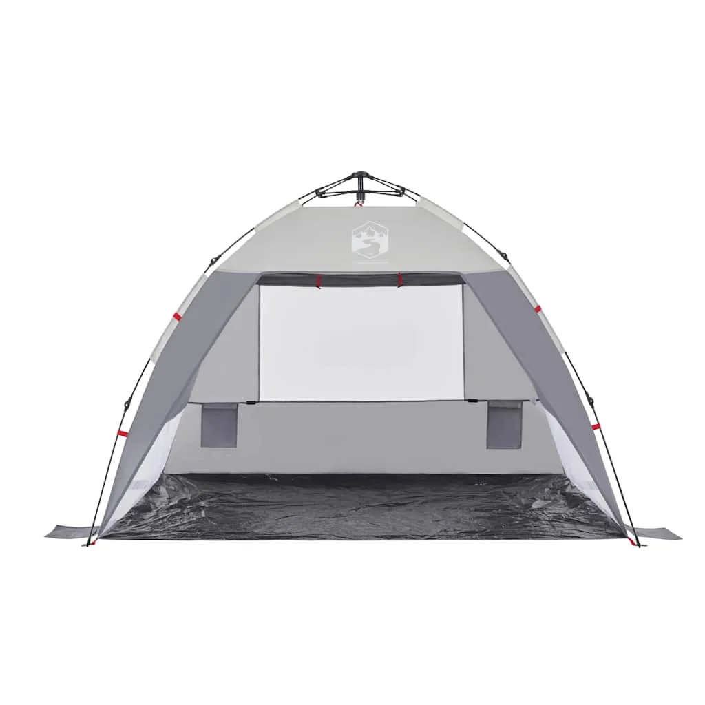 Grau Strandzelt 216 x 152 x 148 cm für 2 Personen