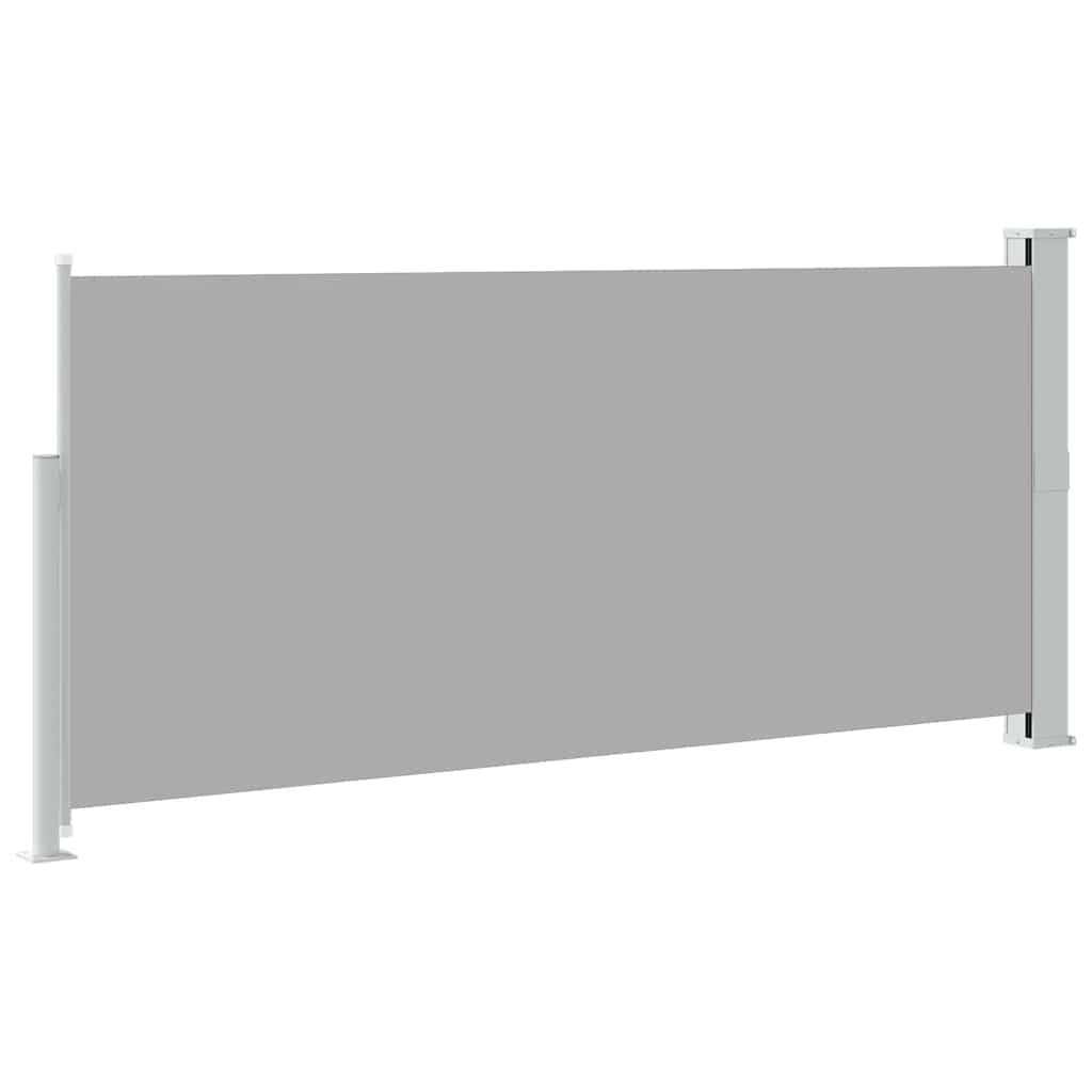 Garten-Seitenmarkise 300x140 cm in Grüngrau und Grau