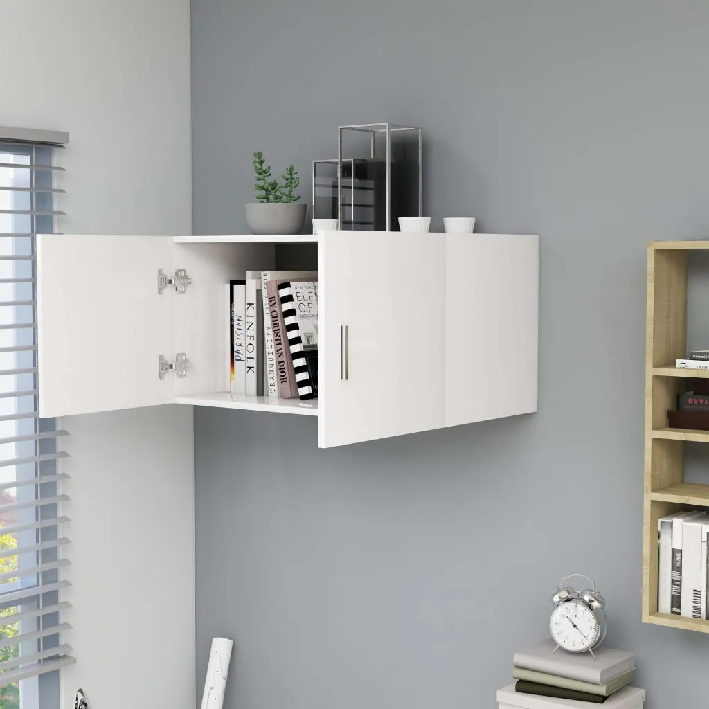Robuster Wandschrank Weiß 80 x 39 x 40 cm mit 2 Türen