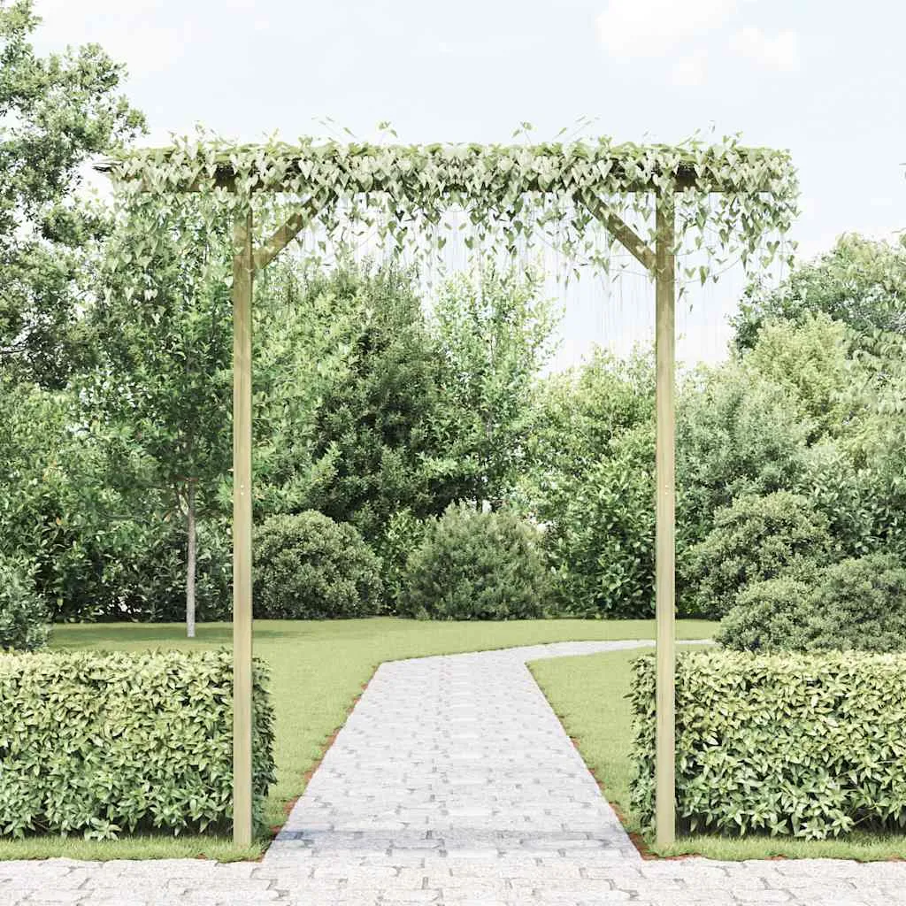 Holz-Pergola Gartenbogen 205x40x203 cm grün imprägniert