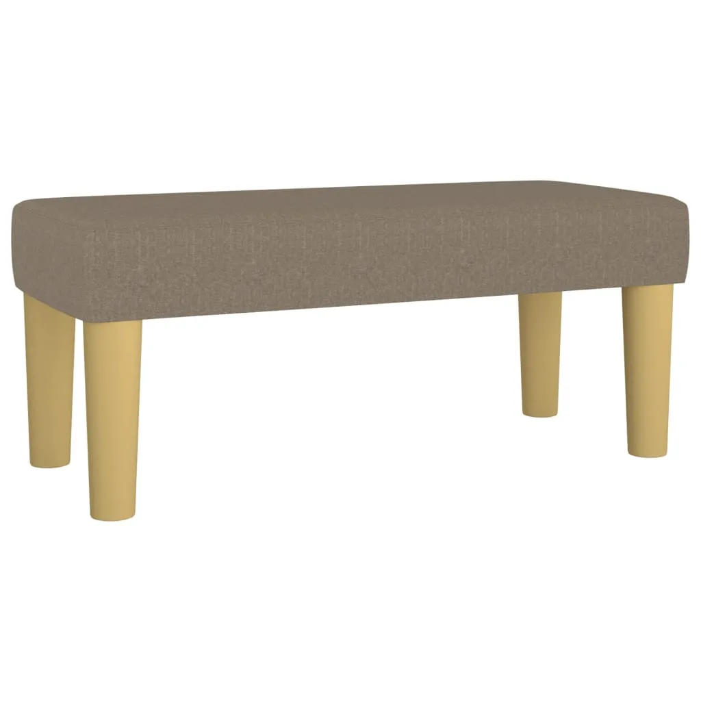 Boxspringbett mit Matratze, Topper und Bank, 120x200 cm, Taupe