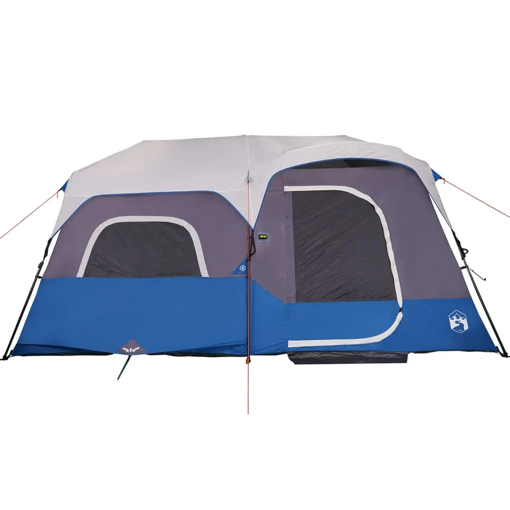Modernes Familienzelt 441x288x217 cm in Blau mit LED-Beleuchtung