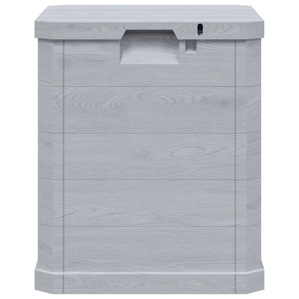 Gartenbox Kunststoff in Holz-Optik Hellgrau 42,5x44x50 cm