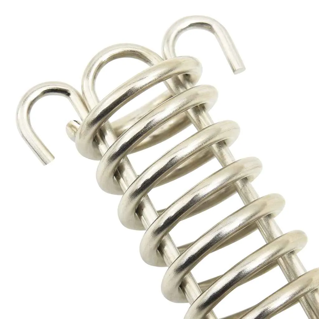 5-teiliges Spannfeder-Set 12 x 2,5 cm in Silber und Gold