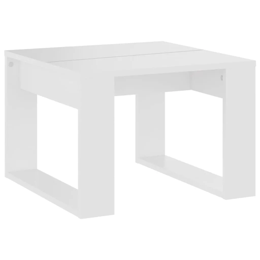 Beistelltisch Holzwerkstoff Weiß 50 x 50 x 35 cm