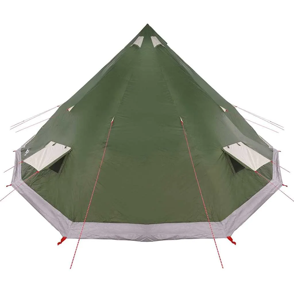 Familien-Tipi-Zelt 560x560x300 cm Grün - Geräumig & Praktisch