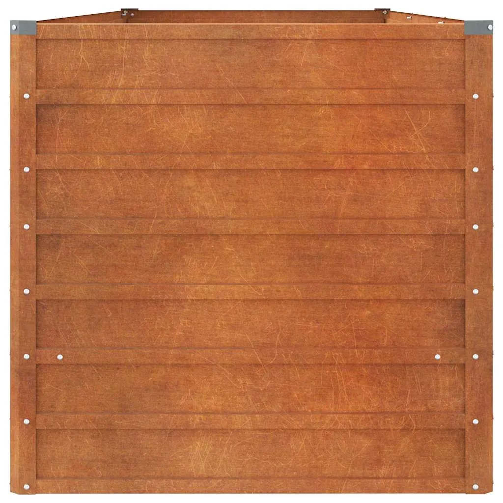 Hochbeet aus Cortenstahl 240 x 80 x 77 cm Rostig