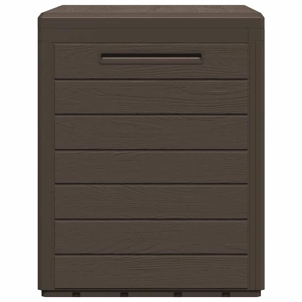 Gartentruhe Braun 58,5x46x55 cm Polypropylen