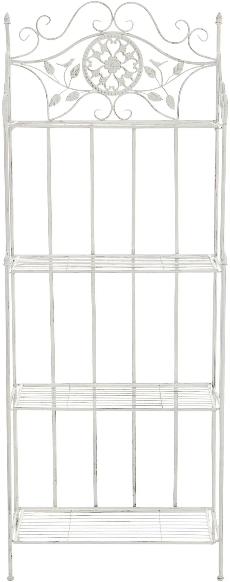 Pflanzenregal Flora klappbar 175x66x32 cm antik weiß