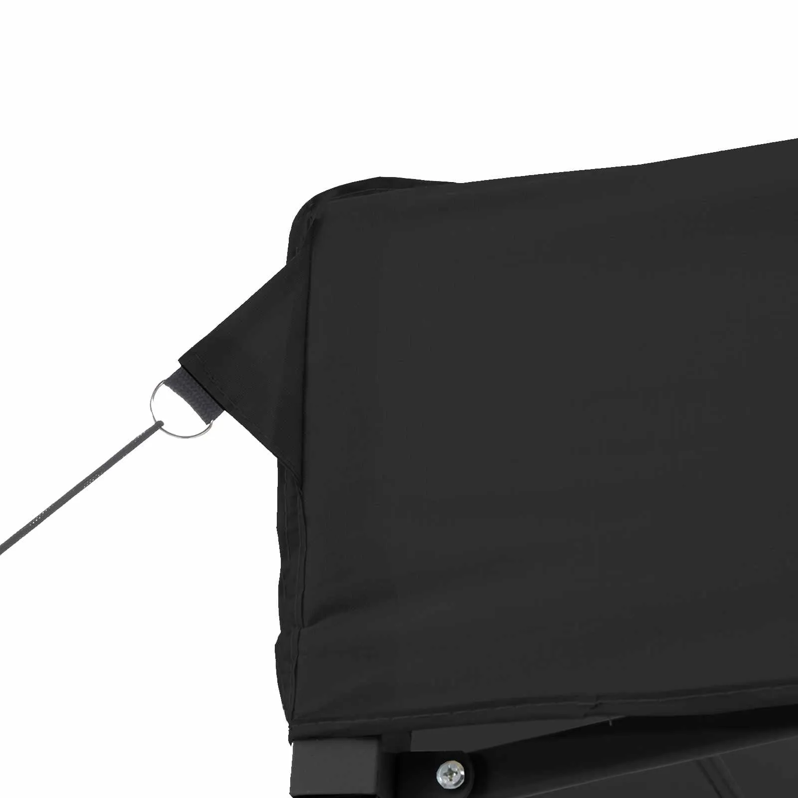 Elegantes Partyzelt 200 x 200 x 306 cm in Schwarz