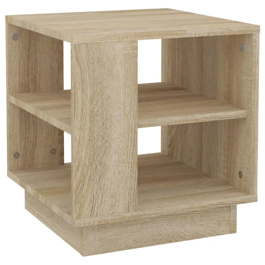 Moderner Couchtisch 40 x 40 x 43 cm in Sonoma-Eiche