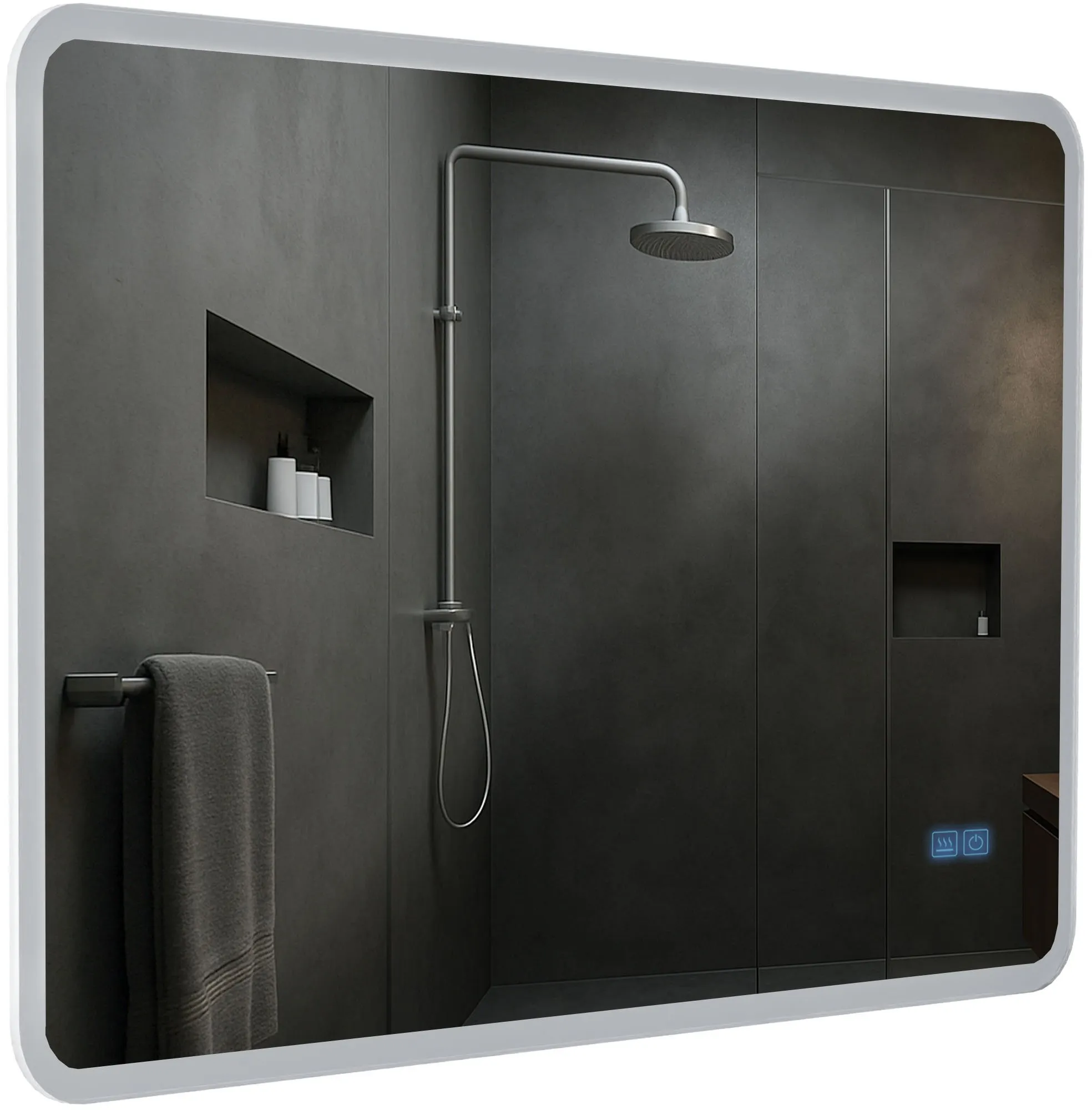 Badspiegel Jericho Bluetooth 100x70 cm Klarglas