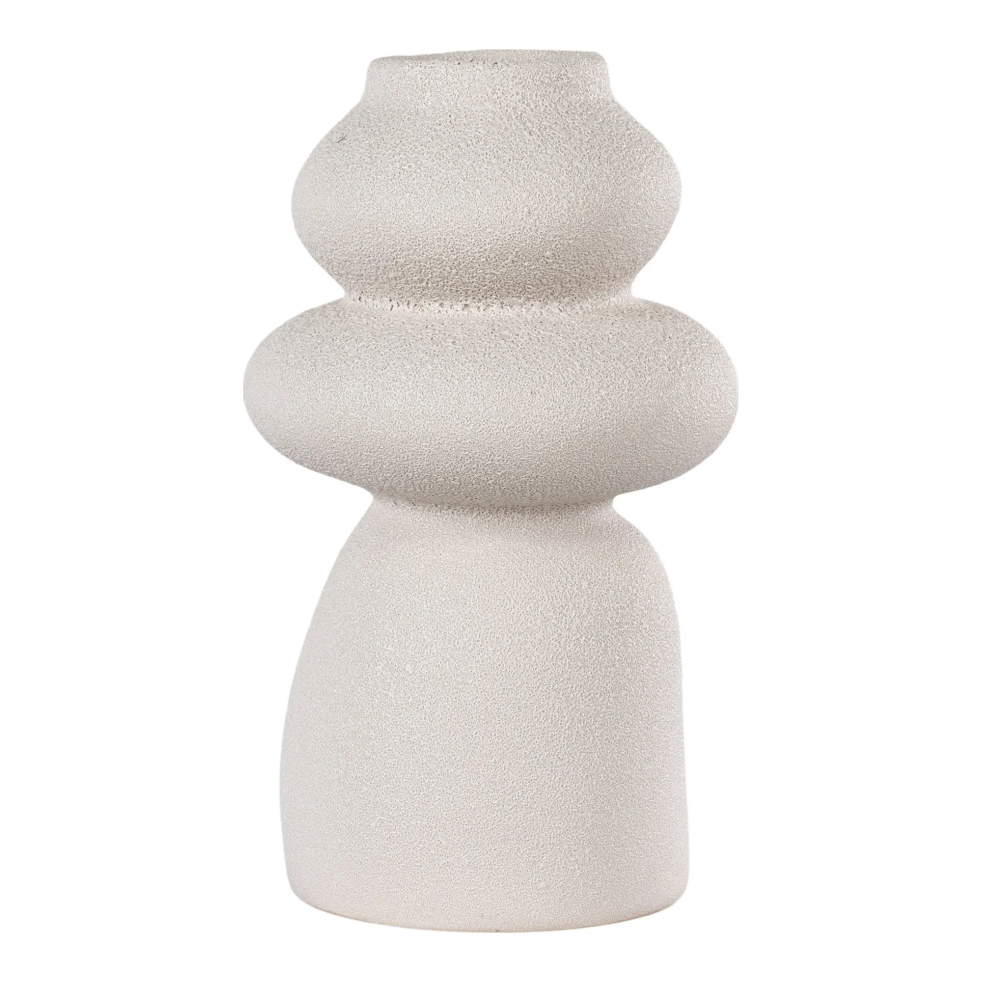 tinkaro Vase aus Keramik ø14,5x26,5 cm Beige