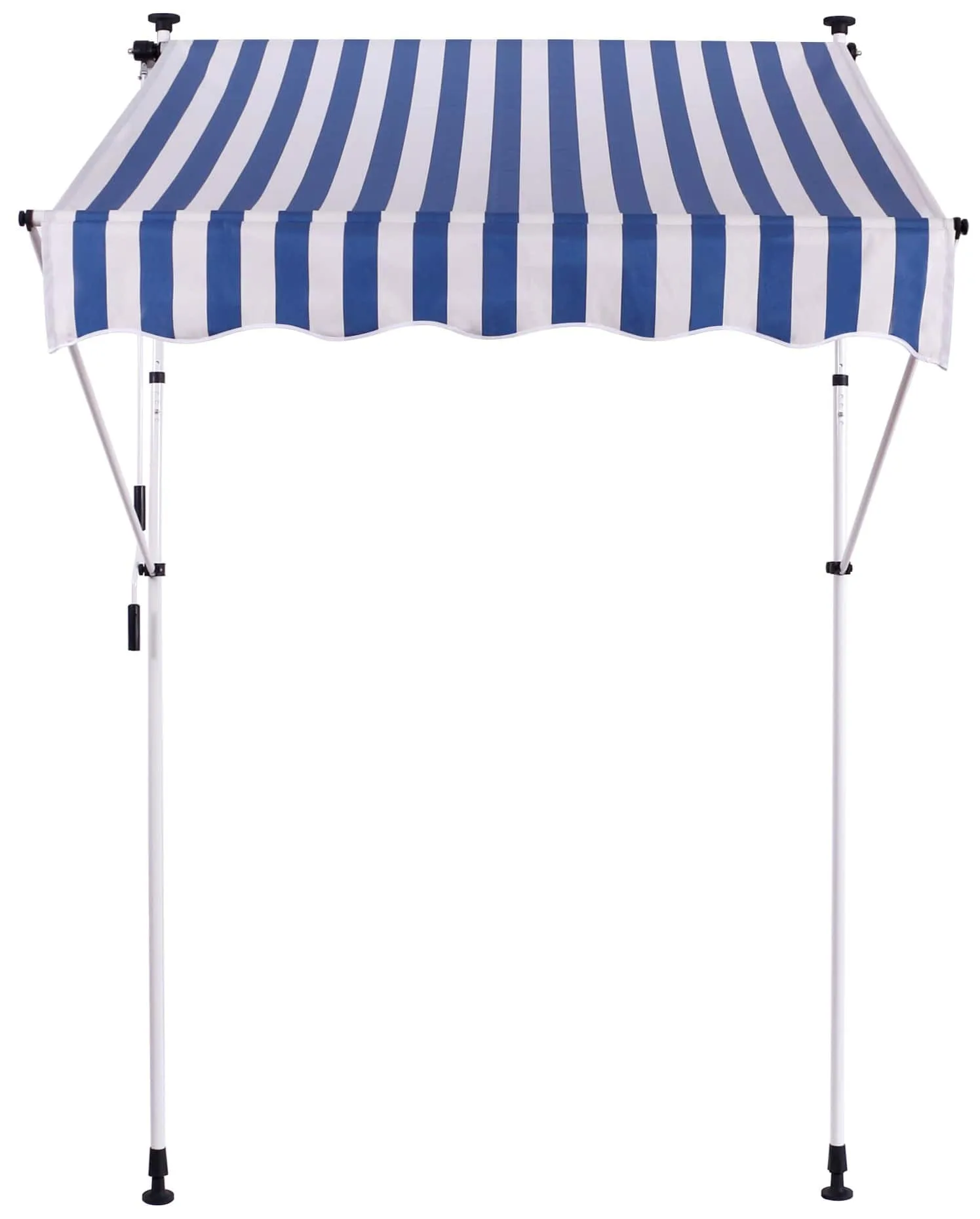 Klemmmarkise Westerly 350 x 120 cm weiß/blau