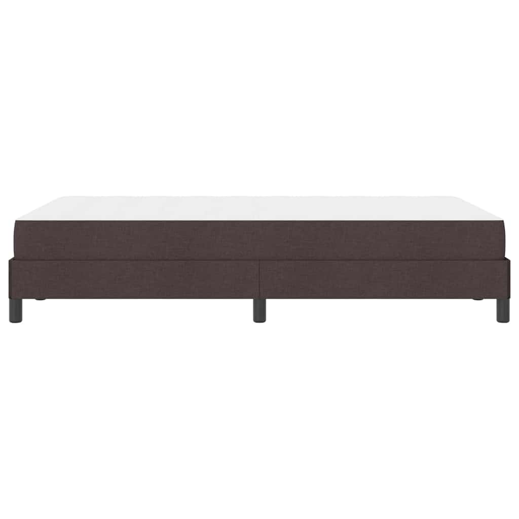 Boxspringbett Holzwerkstoff Dunkelbraun 120x190 cm Matratze mittel