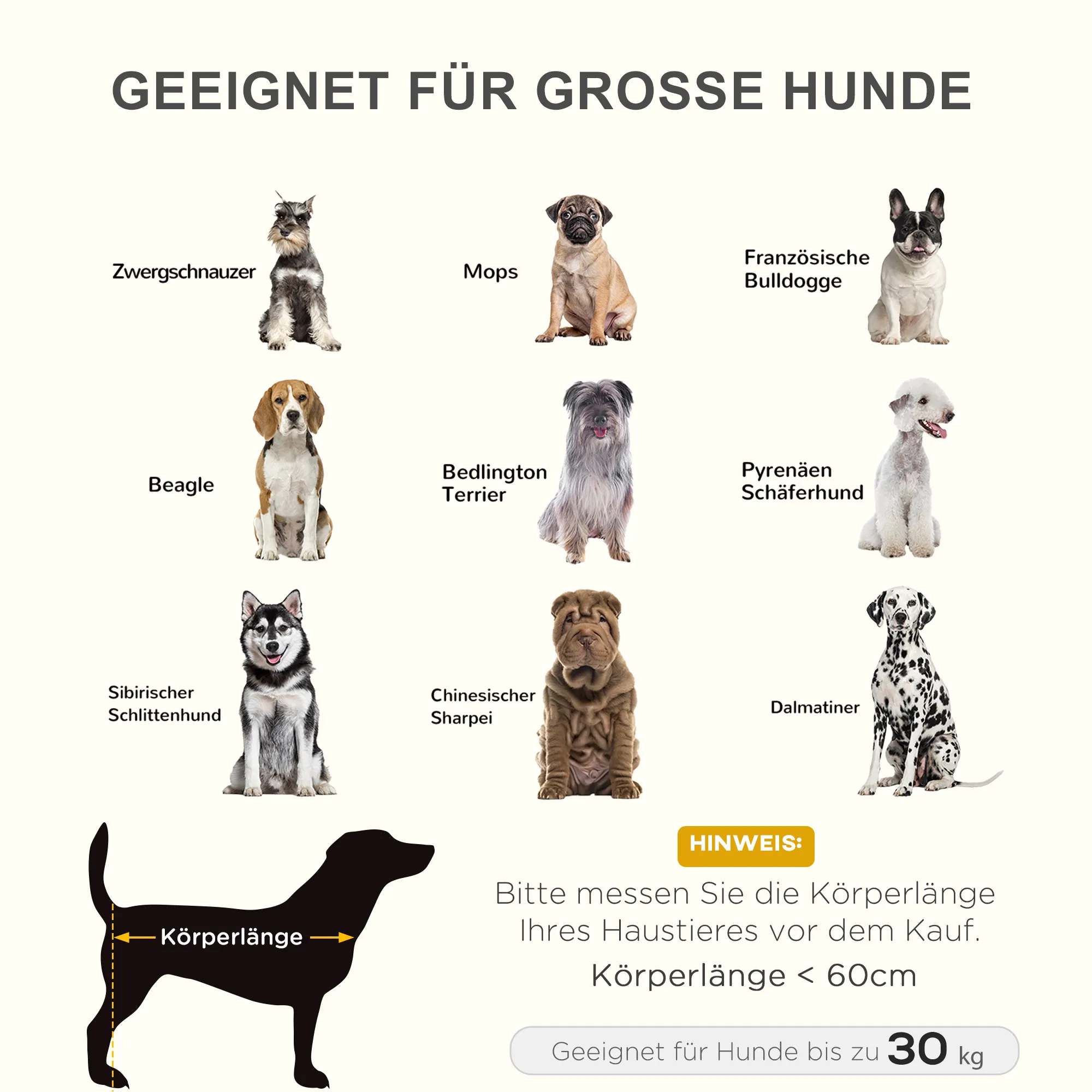 Hundebett Outdoor klappbar aus Oxford-Gewebe, 92x76x18 cm, Schwarz