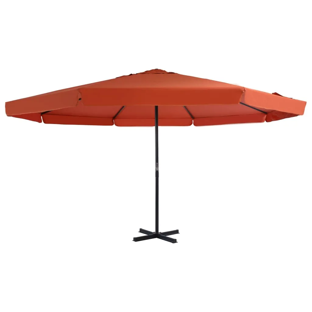 Eleganter Gartenschirm 500x300 cm in Terrakotta-Rot mit Aluminiumgestell