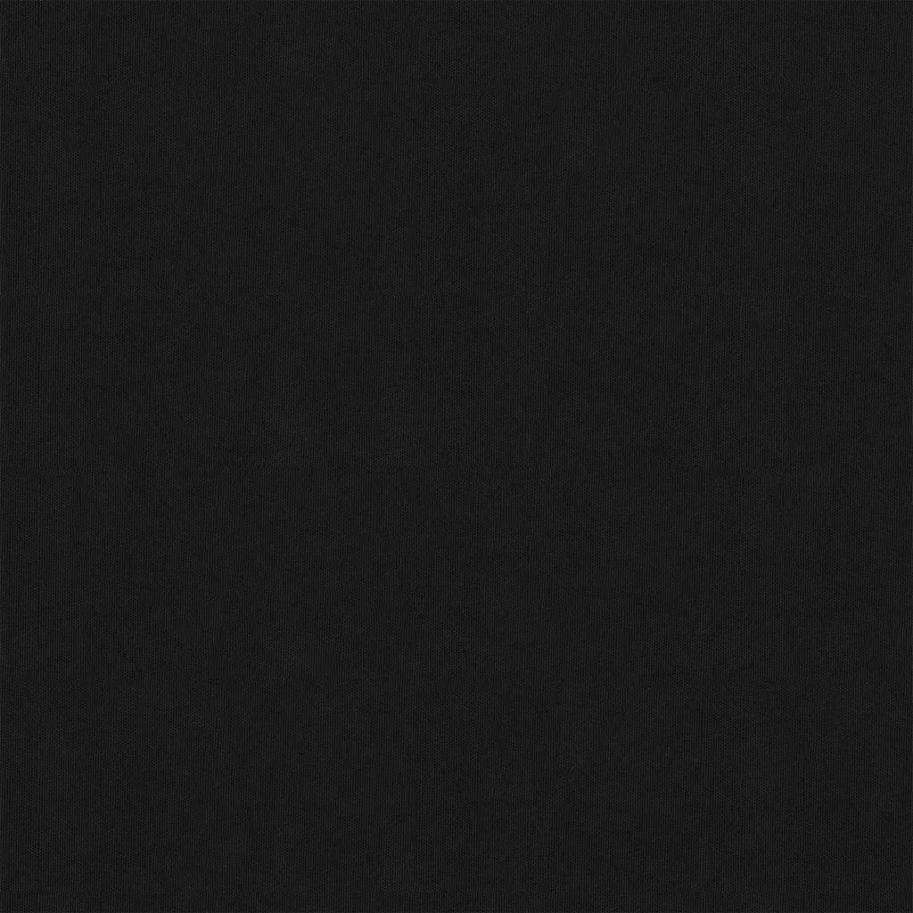 Wasserdichter Balkon-Sichtschutz 75 x 600 cm Schwarz aus Oxford-Gewebe
