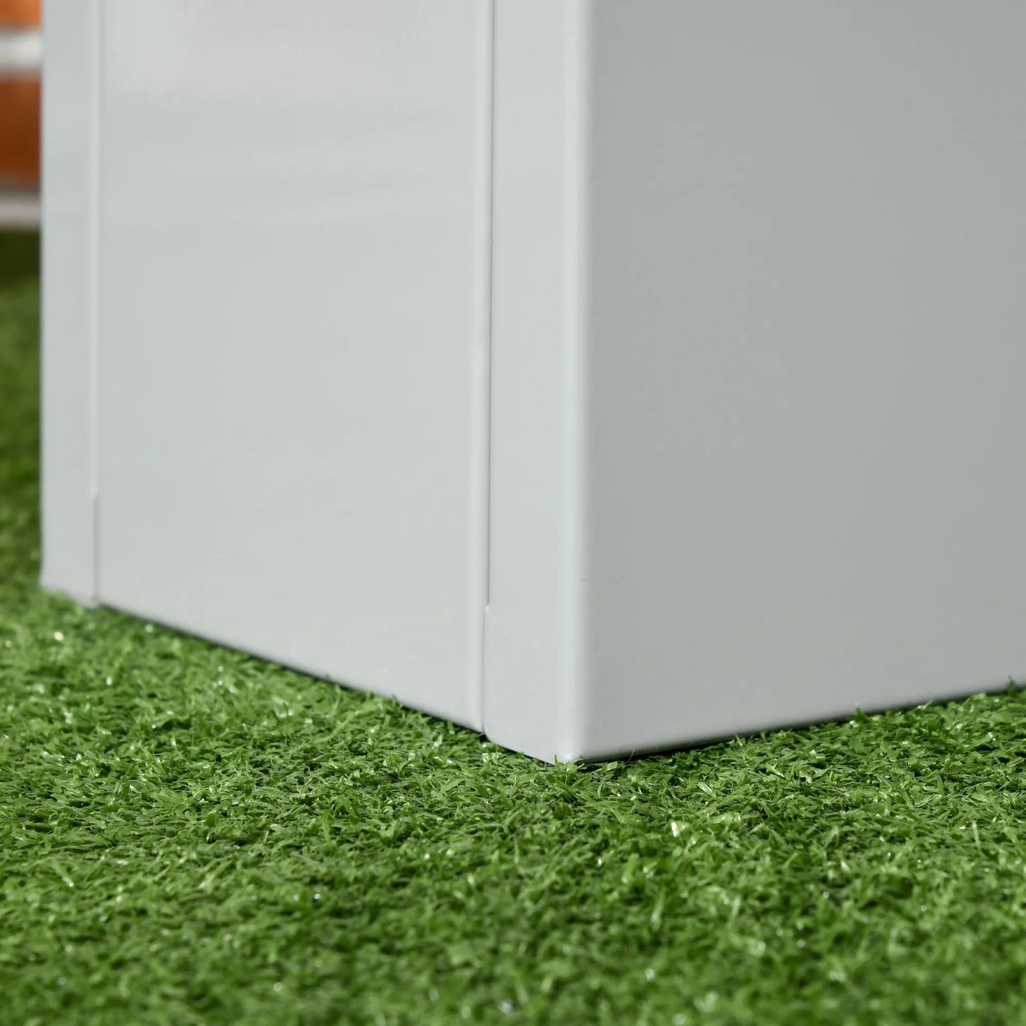 Pflanzkübel Grau 91L x 22B x 22H cm aus Stahl