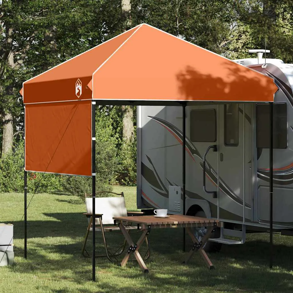 Pop-up Himmelzelt 194 x 194 x 251 cm in Orange für den Außenbereich
