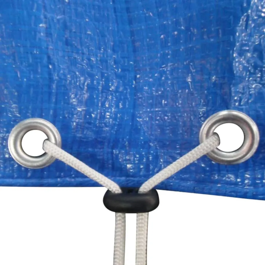 Hochwertige Poolabdeckung Dunkelblau 394x207x10 cm
