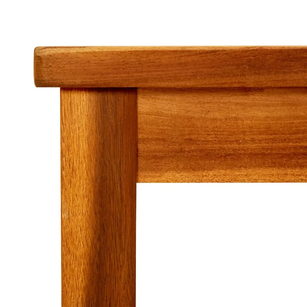 Stilvoller Couchtisch aus Echtholz 45x45x36 cm, Naturöl-Finish