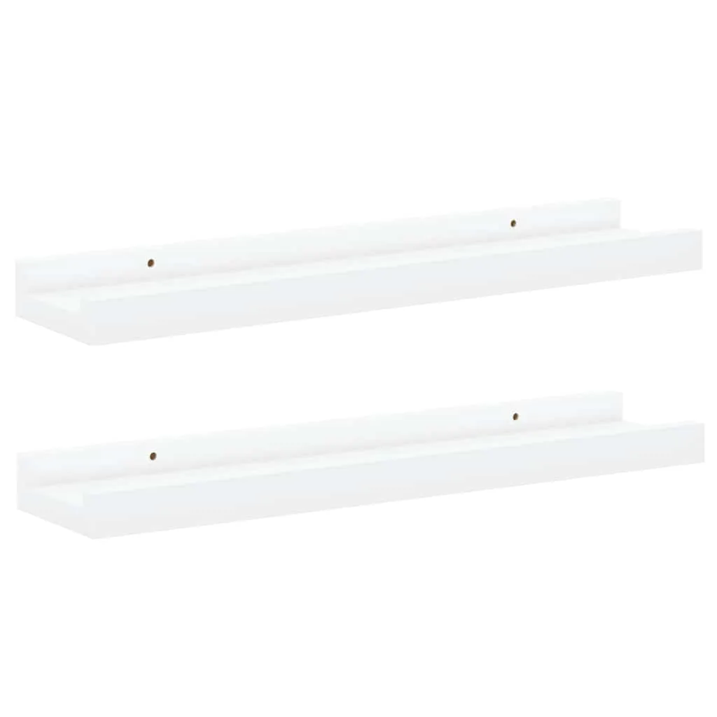 Weißes MDF Wand-Bilderleisten Set 40 x 9 x 3 cm
