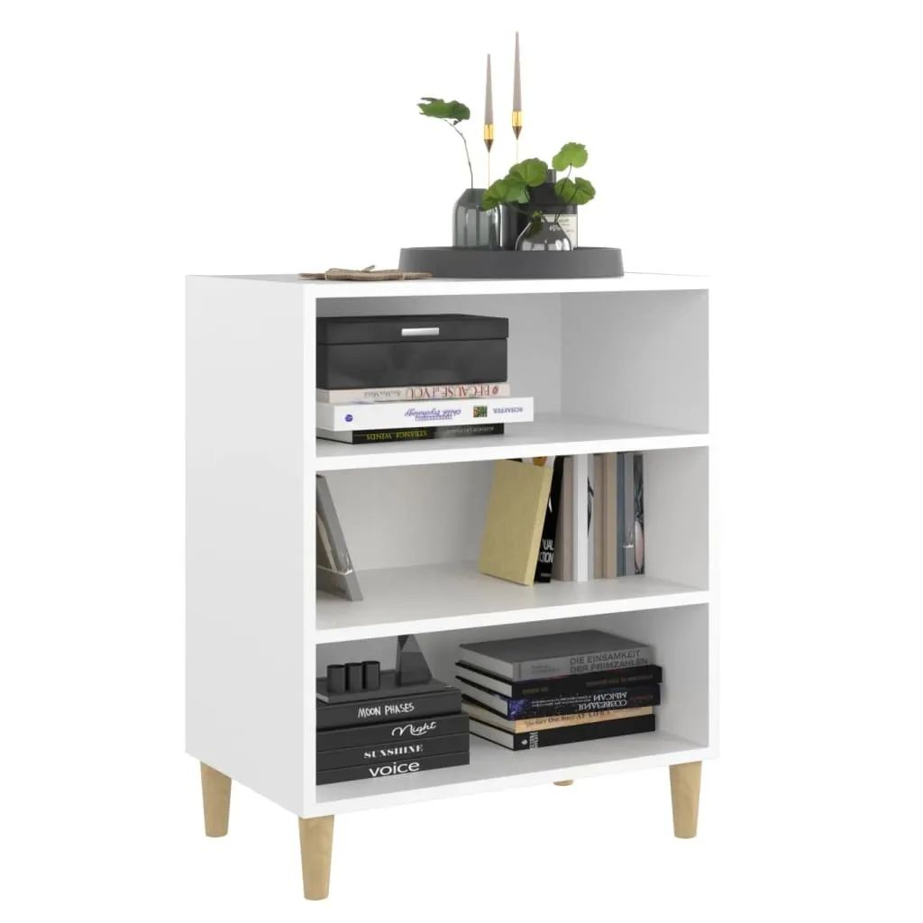 tinkaro Sideboard GRANIT Holz Aufbewahrungsschrank Weiß