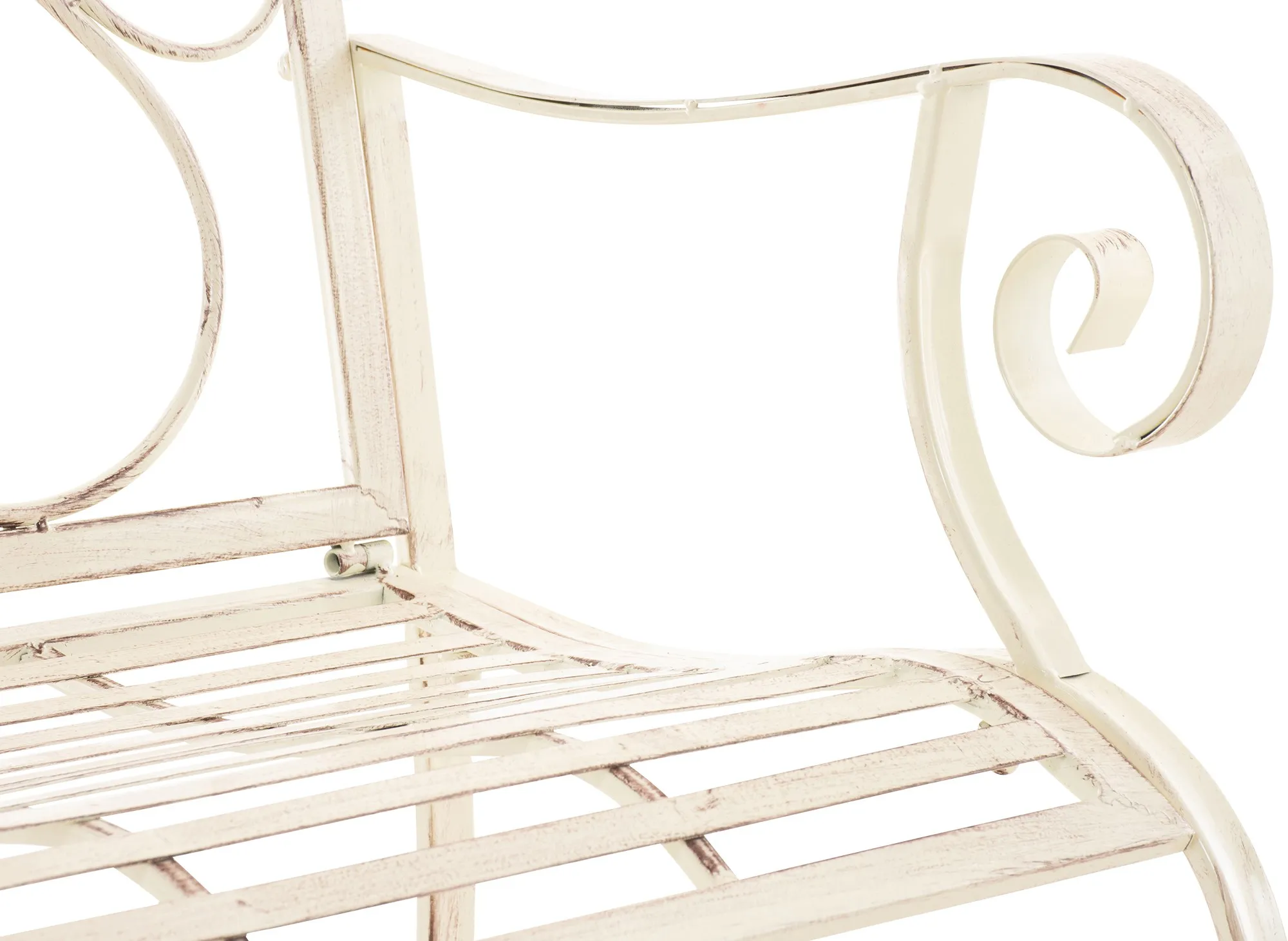 2er Set Gartenstühle Punjab 94x62x53 cm antik-creme