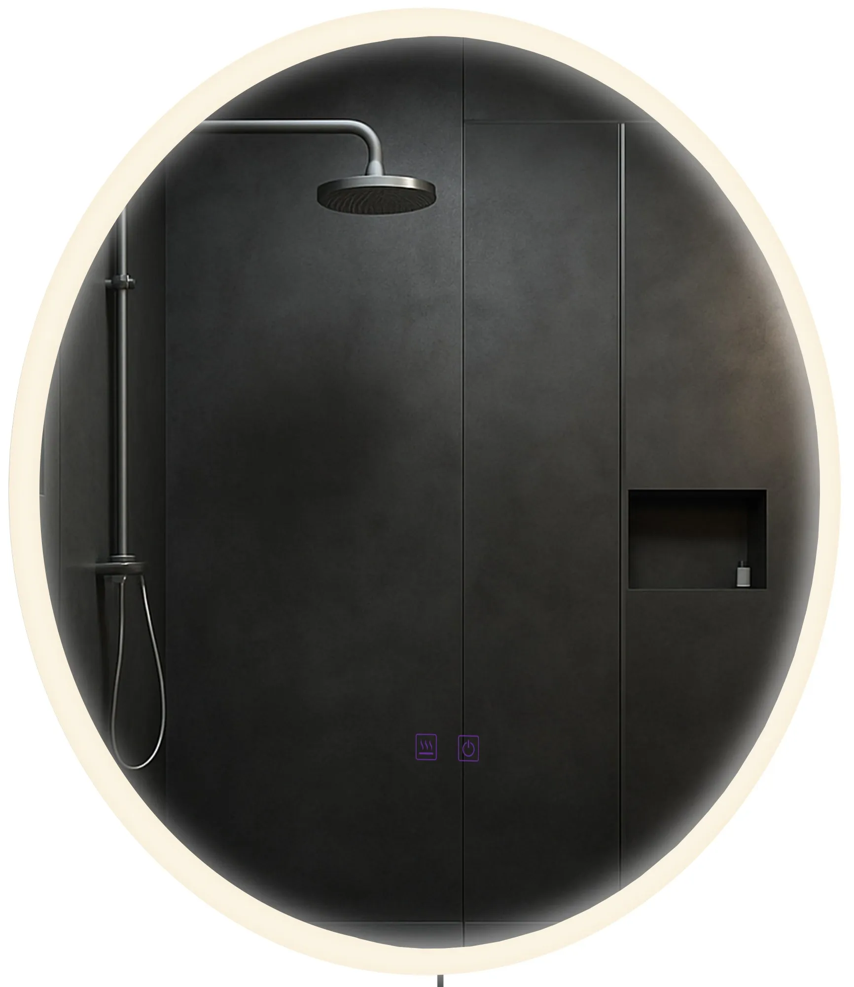 Badspiegel Laconia Bluetooth LED 60x60 klarglas