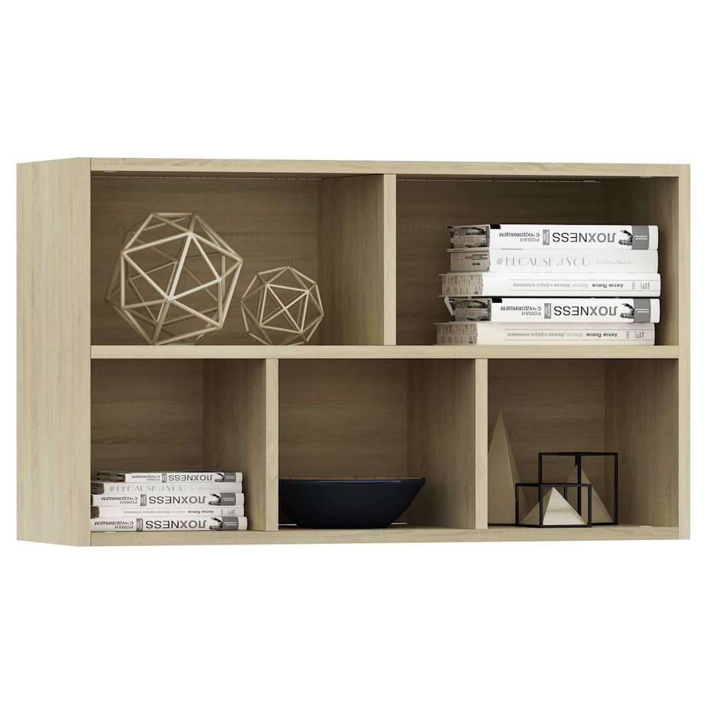 Bücherregal Sonoma-Eiche 50 x 25 x 80 cm aus Holzwerkstoff