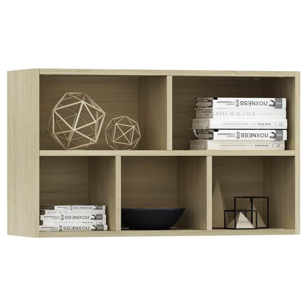 Bücherregal Sonoma-Eiche 50 x 25 x 80 cm aus Holzwerkstoff