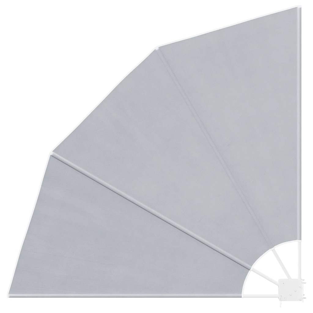 Faltbarer Balkonfächer 140x140 cm in Grau mit Stahlrahmen
