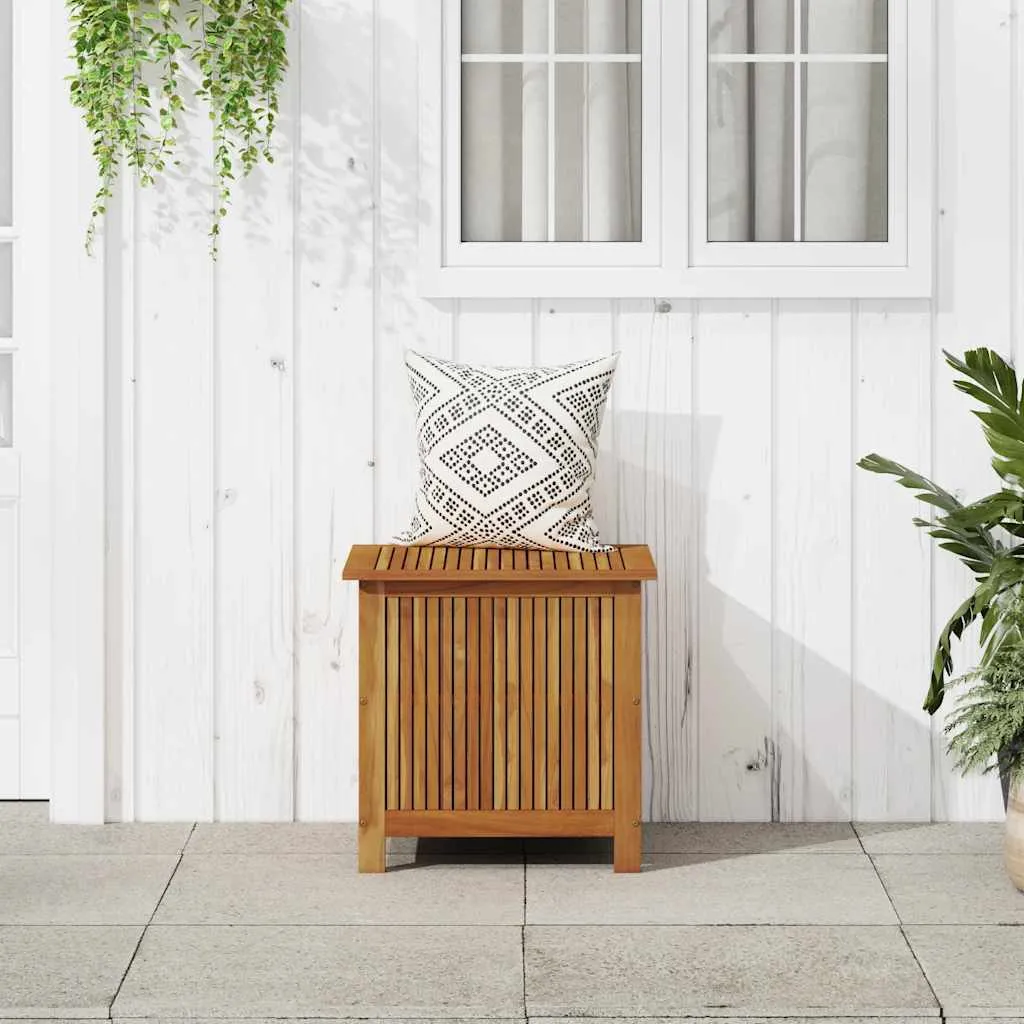 Gartenbox aus Echtholz mit Ölfinish 60x50x58/106 cm, braun