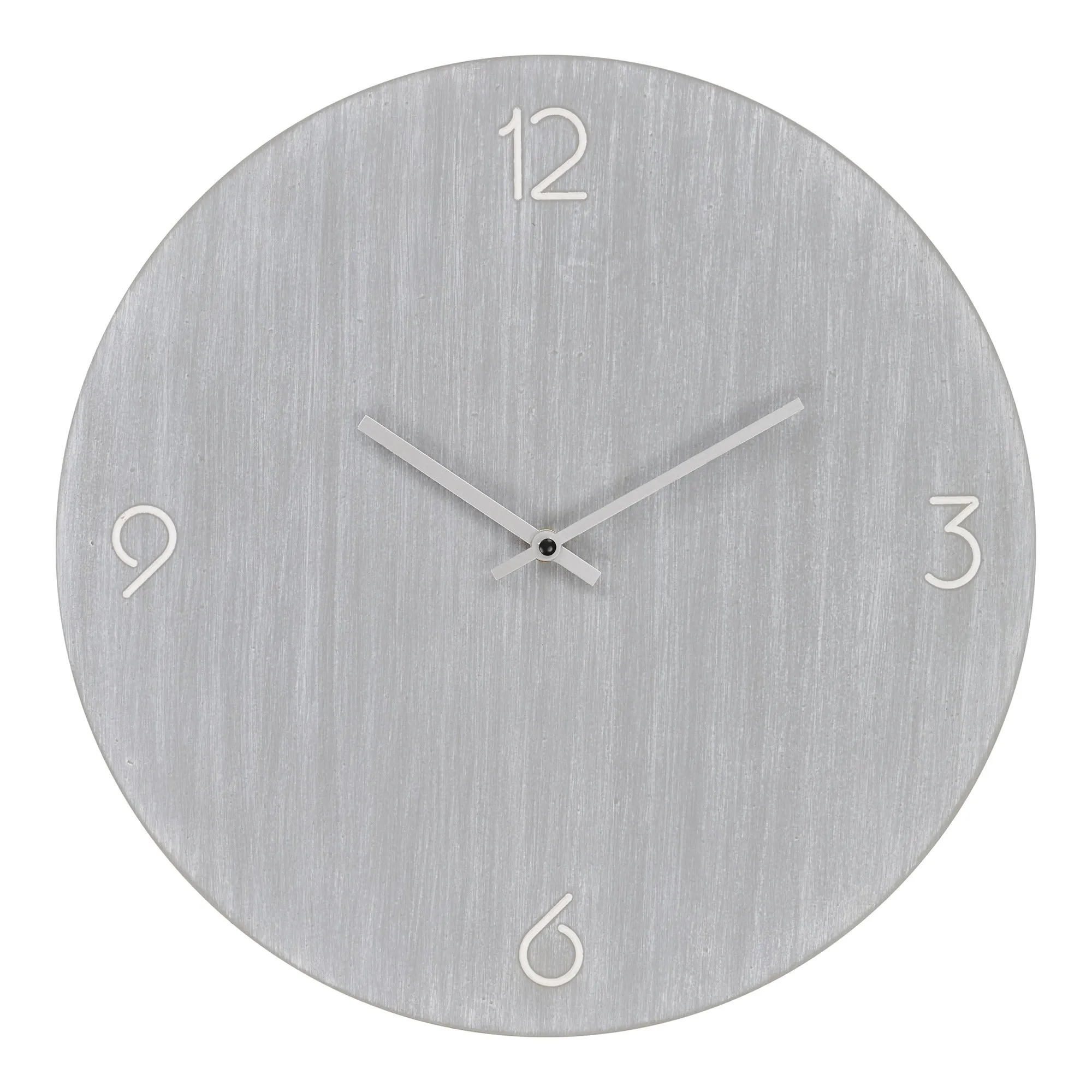 tinkaro Wanduhr Ravenna lautloses Uhrwerk ø40 cm Hellgrau