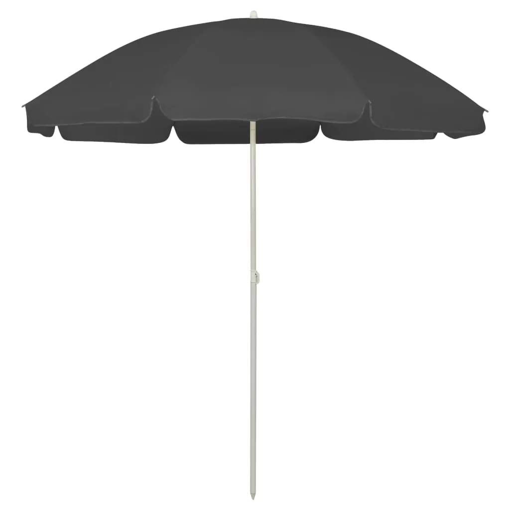 Strandschirm Anthrazit 240 cm
