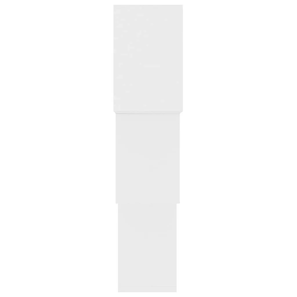 Würfel-Wandregalset Weiß 68x15x68 cm aus robustem Massivholz