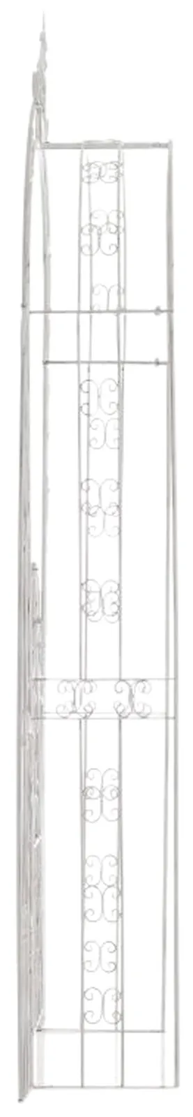 Rosenbogen Grenada mit Tor 144x36x270 cm antik weiß