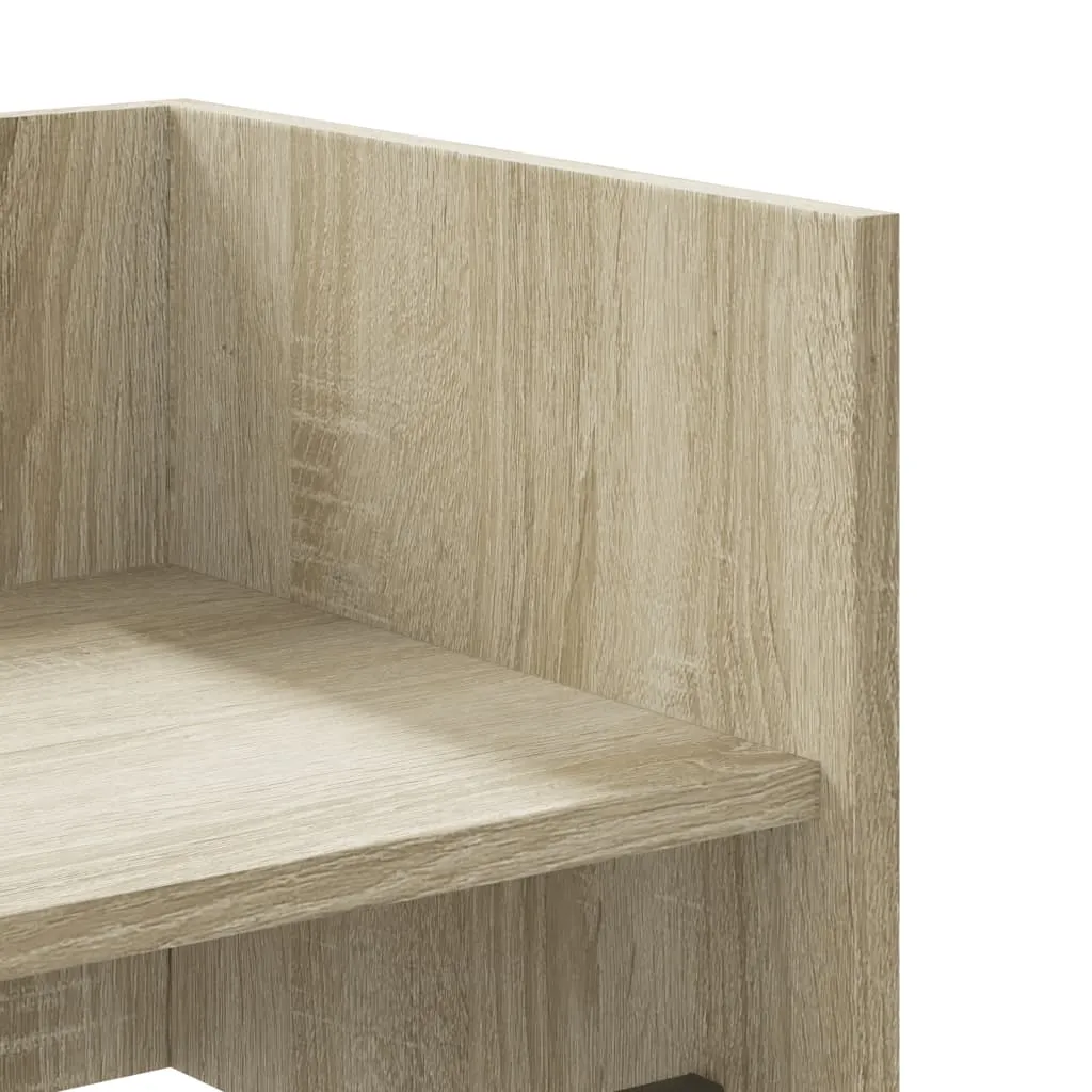 Stylisches Wandregal 100 x 35 x 30,5 cm in Sonoma-Eiche