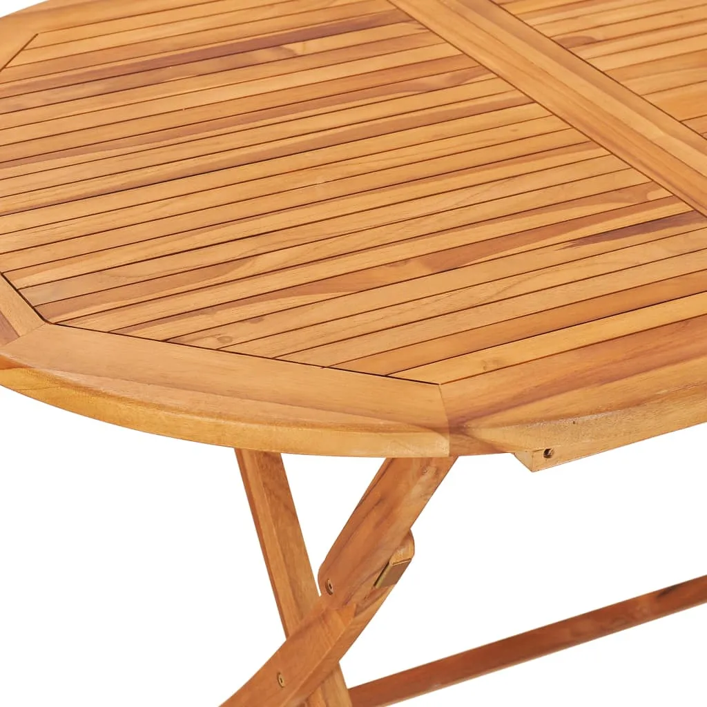 Elegante Naturholz Essgruppe 160 x 80 x 75 cm für Garten und Terrasse