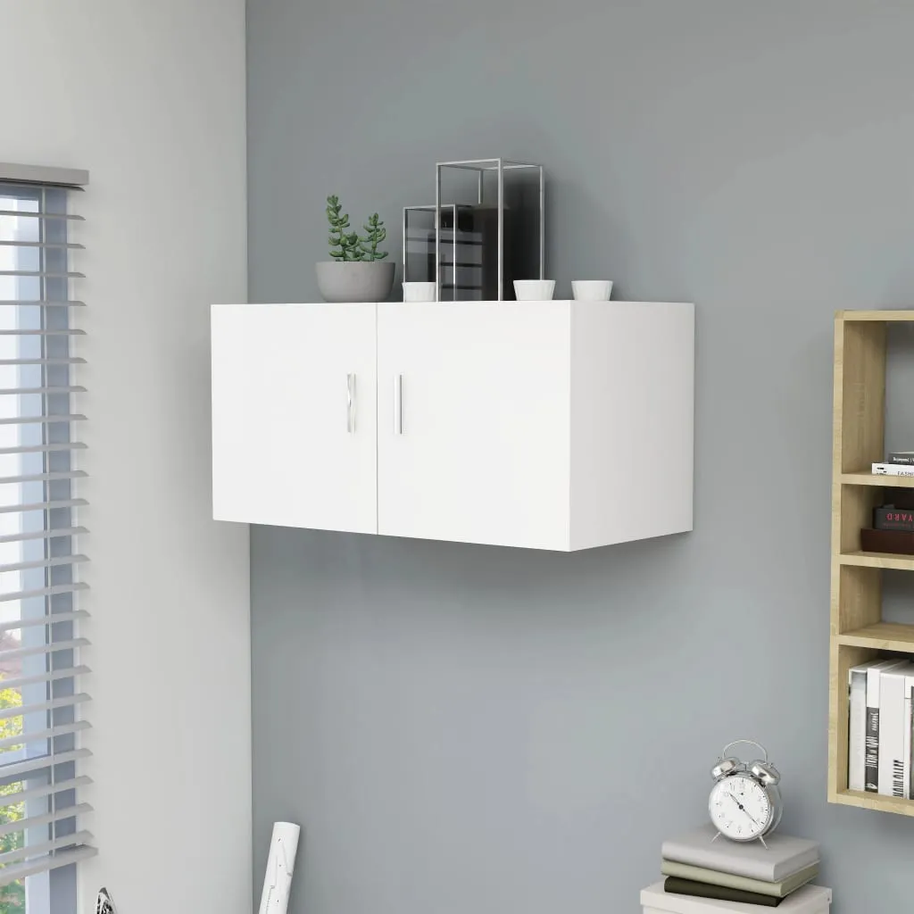 Robuster Wandschrank Weiß 80 x 39 x 40 cm mit 2 Türen