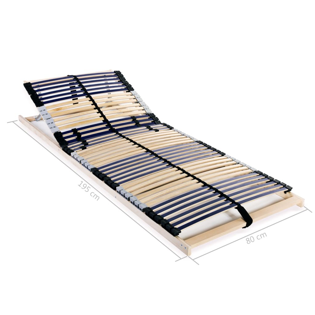 tinkaro Relax Lattenrost BETH 42 Latten 7 Zonen 80 x 200 cm Bettrost Kopfteil verstellbar