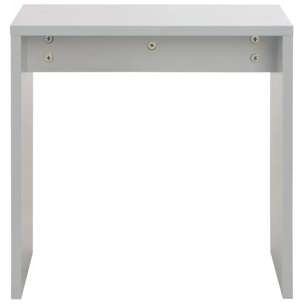 Moderner Schminktisch 104x45x131 cm in Grau und Naturholz