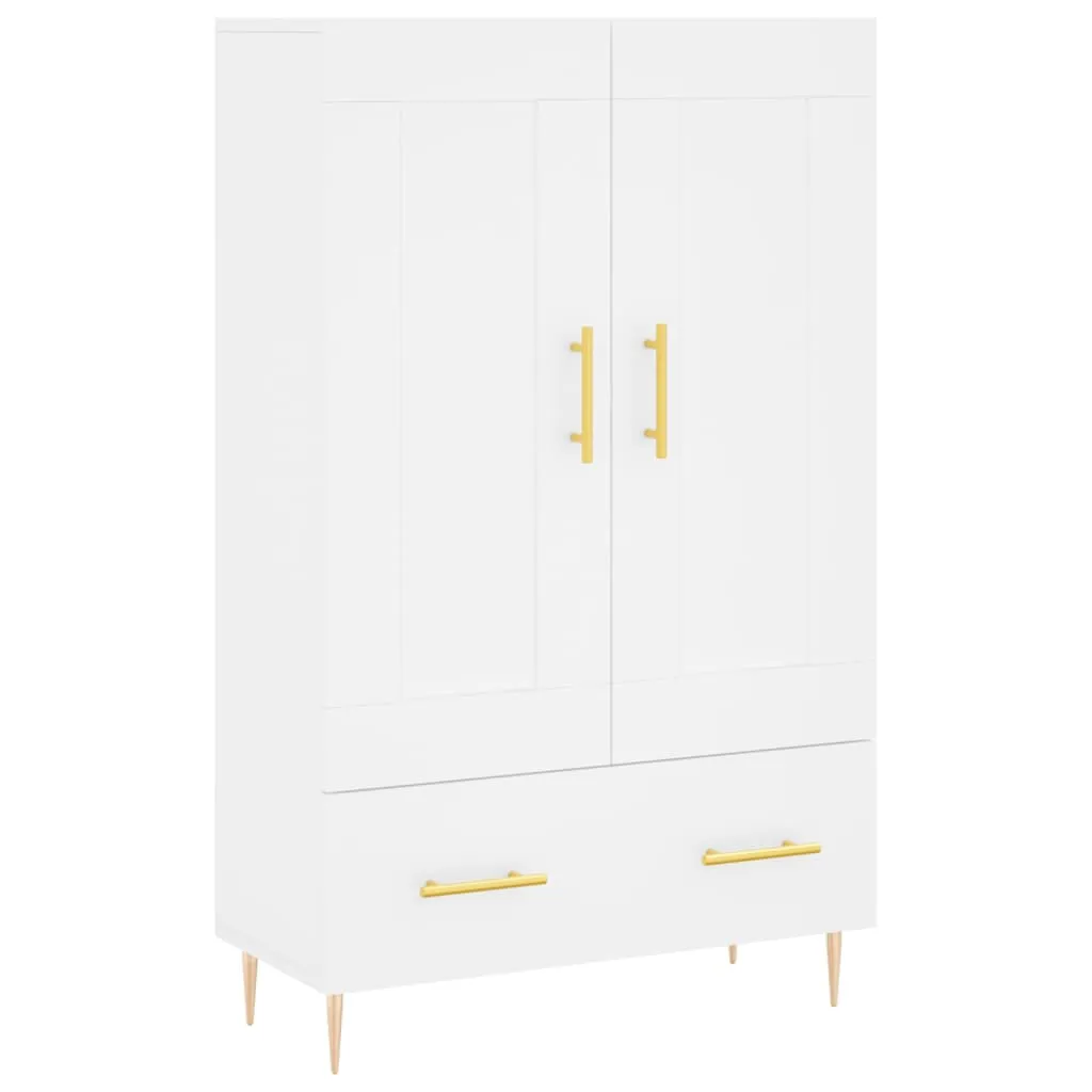 Highboard Weiß 69,5x31x115 cm Holzwerkstoff
