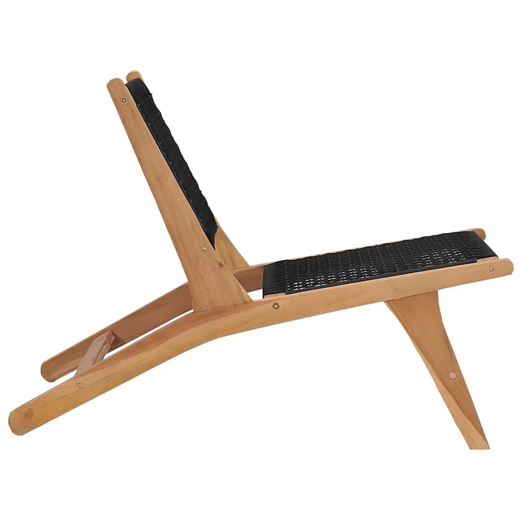 Bequeme Sonnenliege aus Naturholz 89,5 x 57 x 65 cm