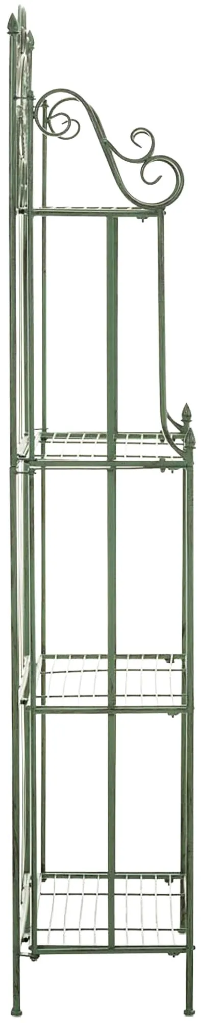 Pflanzenregal Flora Klappbar 175x66x32 cm antik-grün