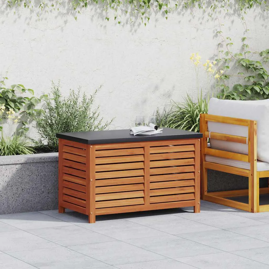 Gartenbox aus Massivholz, 90 x 48 x 55 cm, rötlich-braun